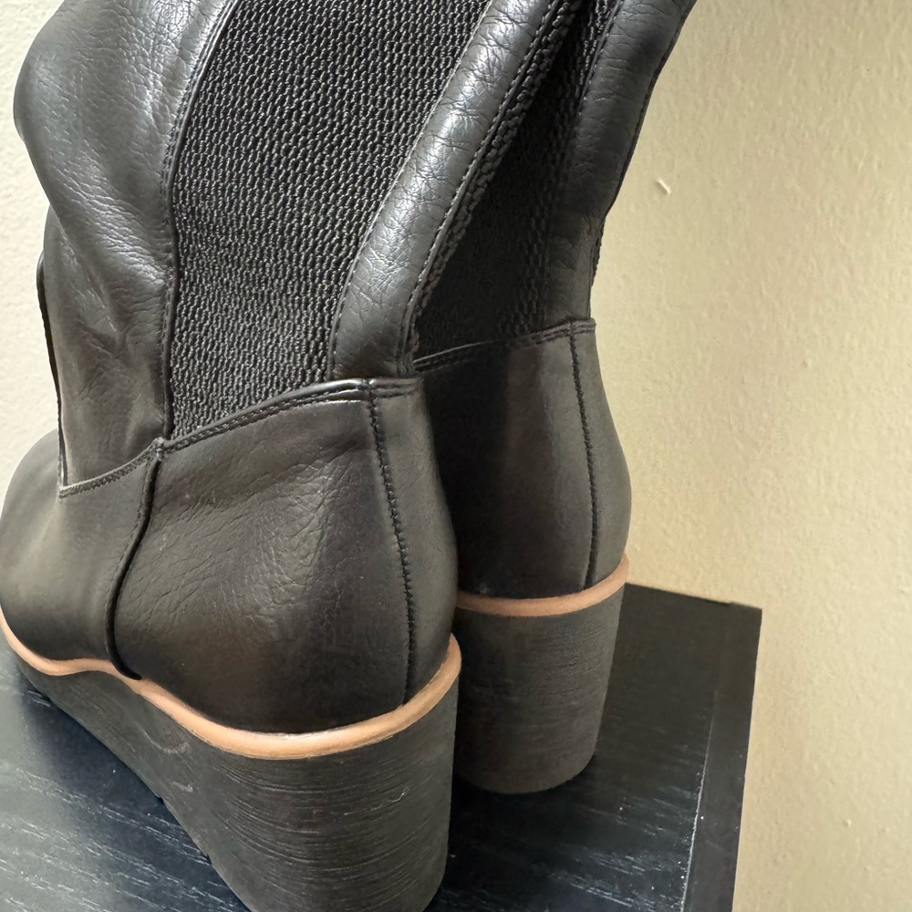 Naturalizer Black Wedge Boots - Picture 8 of 8
